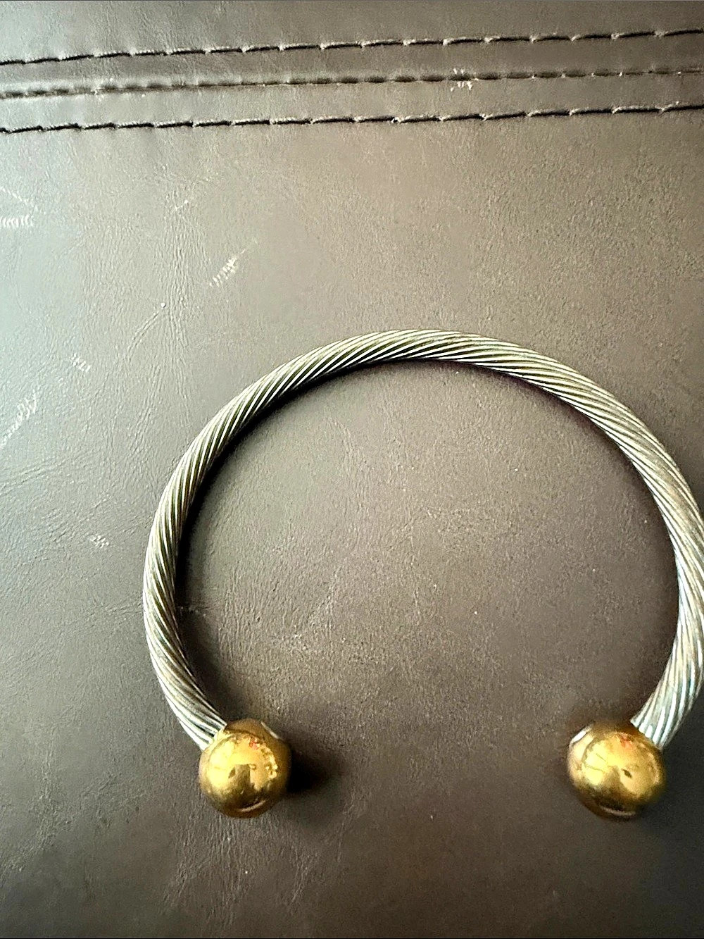 Silver & Gold Cuff Bracelet